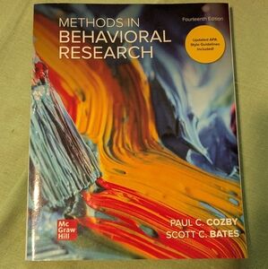 Methods in Behavioral Research Textbook